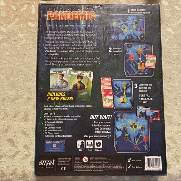 Pandemic Board Game by Z-Man Games - Picture 2 of 2